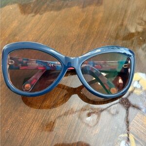 Blue Oversized Sunglasses